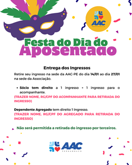 Ingressos da Festa Do Aposentado